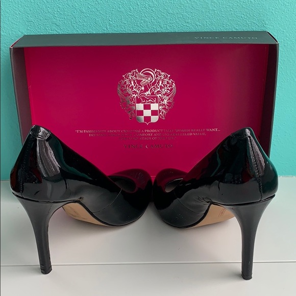 Vince Camuto Black Patent High Heels - Picture 2 of 7